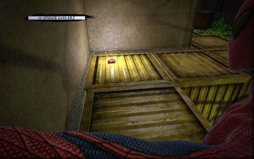 Gdy się odwrócisz, na skrzyniach z lewej strony zobaczysz pierwszy magazyn - Train Docking Station - Znajdźki - Niesamowity Spider-Man - poradnik do gry