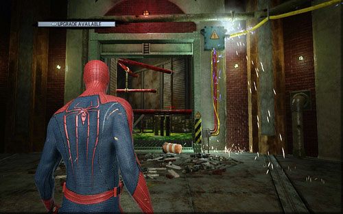 Po uruchomieniu drugiego generatora, wróć do pomieszczenia gdzie walczyłeś z mutantami i wejdź do nowo otwartego tunelu - Train Docking Station - Znajdźki - Niesamowity Spider-Man - poradnik do gry