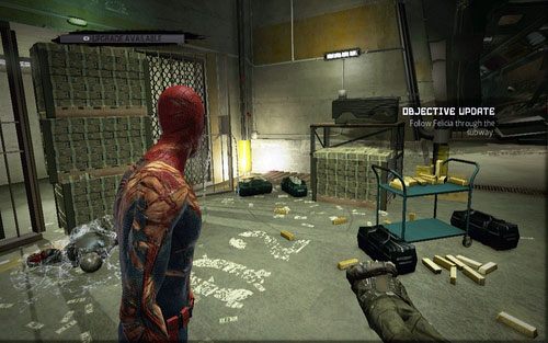 W rogu wnęki ukryto kolejny magazyn - St. Gabriels Bank - Znajdźki - Niesamowity Spider-Man - poradnik do gry