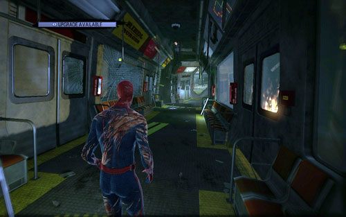 W pewnym momencie trafisz do zniszczonego wagonu metra - St. Gabriels Bank - Znajdźki - Niesamowity Spider-Man - poradnik do gry