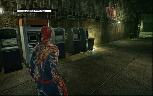 Przy ścianie z lewej ukryto kolejny magazyn - St. Gabriels Bank - Znajdźki - Niesamowity Spider-Man - poradnik do gry