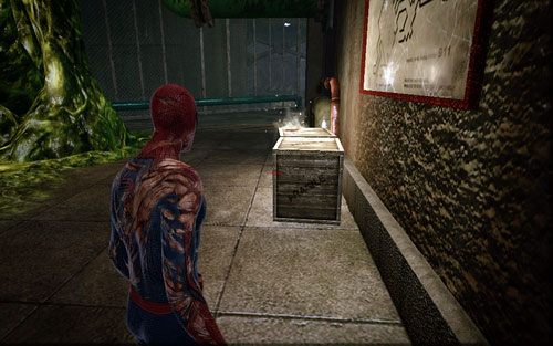 Na skrzynkach stojących pod ścianą będzie leżał magazyn - Water Treatment Facility - Znajdźki - Niesamowity Spider-Man - poradnik do gry