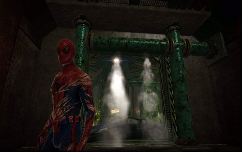 Na końcu zobaczysz dwa obłoki pary - Water Treatment Facility - Znajdźki - Niesamowity Spider-Man - poradnik do gry