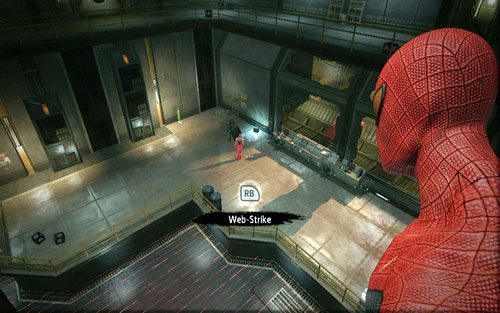 Kawałek dalej znajduje się ostatnia trójka wrogów - 03 - In the Shadow of Evils Past - tablet Connorsa - Opis przejścia - Niesamowity Spider-Man - poradnik do gry