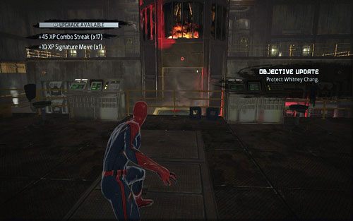 Mężczyźni będą pojawiali się na czterech balkonach - 03 - In the Shadow of Evils Past - tablet Connorsa - Opis przejścia - Niesamowity Spider-Man - poradnik do gry