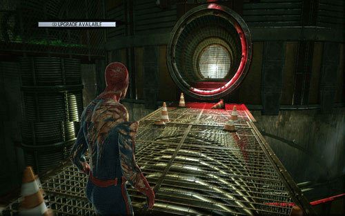 Otworzysz w ten sposób właz, za którym czeka cię walka z człowiekiem-piraniom - 12 - Where Crawls the Lizard? - Opis przejścia - Niesamowity Spider-Man - poradnik do gry