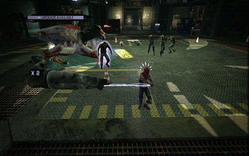 Twoim zadaniem jest chronienie dziewczyny przed nadbiegającymi mutantami - 12 - Where Crawls the Lizard? - Opis przejścia - Niesamowity Spider-Man - poradnik do gry