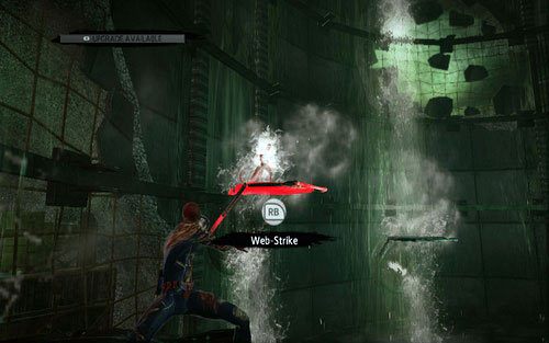 Tym razem musisz strzelać w przeciwnika pajęczyną, aż się zatrzyma - 12 - Where Crawls the Lizard? - Opis przejścia - Niesamowity Spider-Man - poradnik do gry