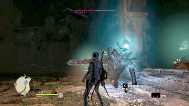 Po zdjęciu osłony tarcza i miecz dalej są na wyposażeniu wroga, jednak ataki magiczne zadają mu ogromne obrażenia - Sparyard of Scant Mercy | Opis przejścia Dragons Dogma - Dragons Dogma - poradnik do gry