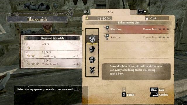 Dokonuj regularnych ulepszeń przedmiotów pozyskując wymagane materiały podczas podróży - Ulepszanie ekwipunku w Dragons Dogma | Przedmioty - Dragons Dogma - poradnik do gry