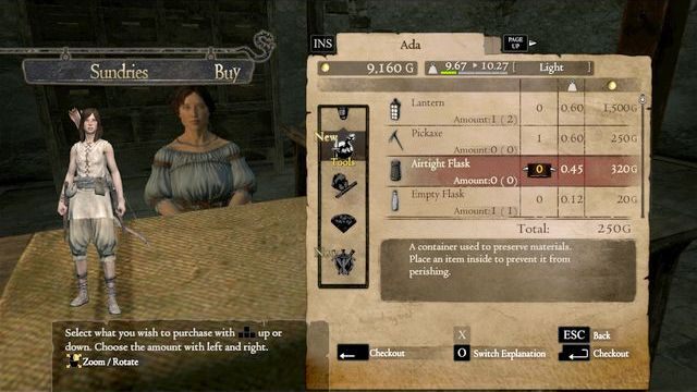 Ekran handlu - Handel w Dragons Dogma | Przedmioty - Dragons Dogma - poradnik do gry