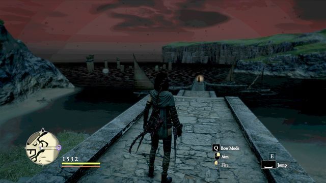 Aby dostać się na Bitterblack Isle udaj się do portu w Cassardis, gdzie po zmroku ujrzysz kobietę z latarnią stojącą na molo - Bitterblack Isle - Dark Arisen DLC | Opis przejścia Dragons Dogma - Dragons Dogma - poradnik do gry