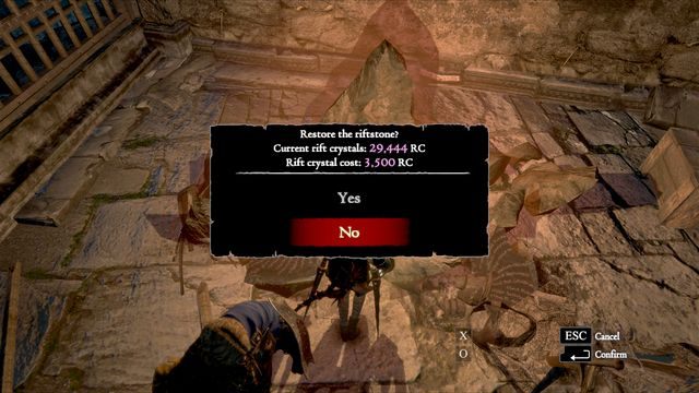 Riftstoney do przywoływania pionków są w tym świecie uszkodzone, dopiero po naprawie możesz z nich korzystać - Ward of Regret | Opis przejścia Dragons Dogma - Dragons Dogma - poradnik do gry