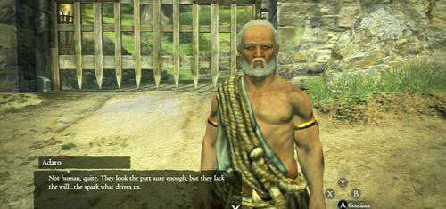 Przy bramie zaczepi nas Adaro i pojawi się Rook - pierwszy pionek - Upon a Pawn | Akt 1 (ZG) w Dragons Dogma - Dragons Dogma - poradnik do gry