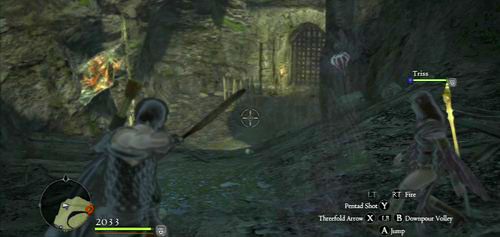Gdy trafimy na zamkniętą bramę, wybijamy pilnujące jej gobliny i używamy dźwigni - Off With Its Head | Akt 1 (ZG) w Dragons Dogma - Dragons Dogma - poradnik do gry