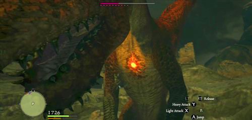 Jeżeli gramy sprawnym Striderem możemy też złapać się ogona smoka i wspiąć do jego serca - Dragon (Grigori) | Akt 6 (ZG) w Dragons Dogma - Dragons Dogma - poradnik do gry