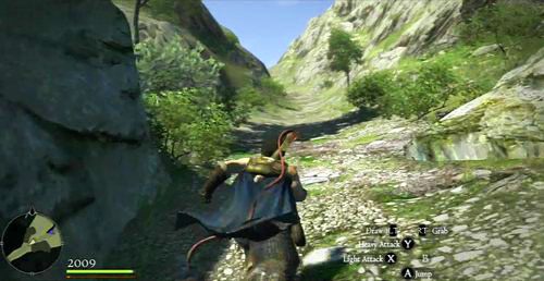 Wchodząc pod górę przesmykiem uważamy na bandytów - mogą zrzucić na nas kamień - Lost and Found | Akt 1 (ZP) w Dragons Dogma - Dragons Dogma - poradnik do gry