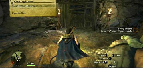 Wchodzimy do jaskiń i na pierwszym rozwidleniu skręcamy w lewo - Of Merchants and Monsters | Akt 2 (ZP) w Dragons Dogma - Dragons Dogma - poradnik do gry