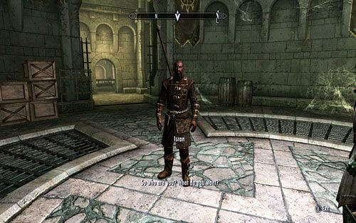 Gdy znajdziesz się wewnątrz warowni, porozmawiaj z Isranem - Wstępowanie do Dawnguard | Początek - The Elder Scrolls V: Skyrim - Dawnguard - poradnik do gry