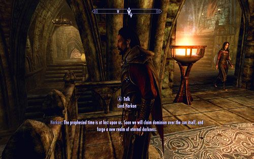 Po wykonaniu poprzedniego zadania, idź porozmawiać z lordem Harkonem - Prophet | Ścieżka lorda wampirów | The Elder Scrolls V Skyrim Dawnguard - The Elder Scrolls V: Skyrim - Dawnguard - poradnik do gry