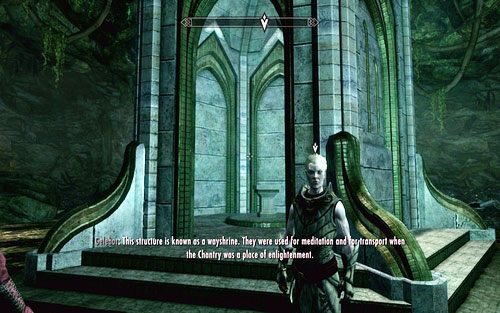 Aby dostać się do Darkfall Passage, przejdź przez portal znajdujący się w kapliczce - Touching The Sky (1) | Ścieżka lorda wampirów | TES V Skyrim Dawnguard - The Elder Scrolls V: Skyrim - Dawnguard - poradnik do gry