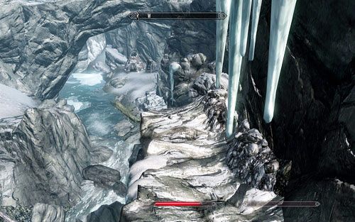 Dotrzesz w ten sposób do małego obozu rozbitego na brzegu strumienia - Touching The Sky (1) | Ścieżka lorda wampirów | TES V Skyrim Dawnguard - The Elder Scrolls V: Skyrim - Dawnguard - poradnik do gry
