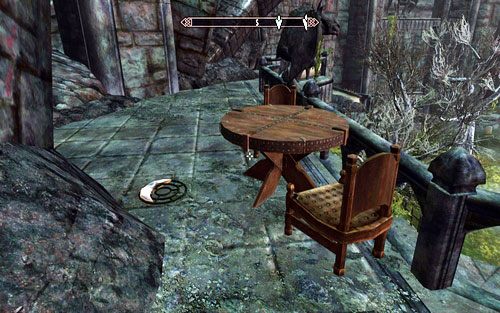 Drugi umieszczono na tarasie nad poprzednim fragmentem - Chasing Echoes | Ścieżka Dawnguarda | The Elder Scrolls V Skyrim Dawnguard - The Elder Scrolls V: Skyrim - Dawnguard - poradnik do gry