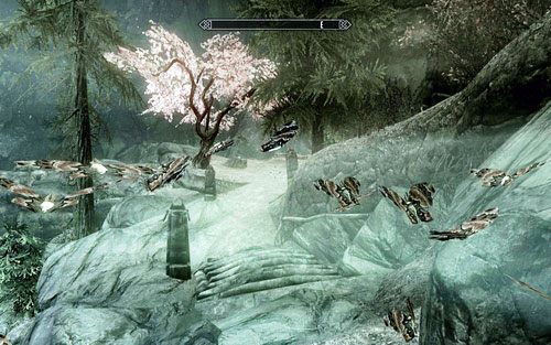 Zaprowadzi cię ona do drzewa z różowymi liśćmi - Scroll Scouting | Ścieżka Dawnguarda | The Elder Scrolls V Skyrim Dawnguard - The Elder Scrolls V: Skyrim - Dawnguard - poradnik do gry
