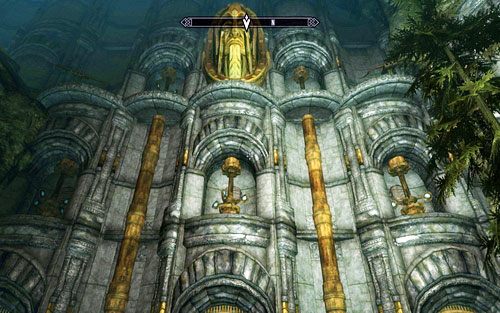 Idąc dalej prosto dotrzesz do wielkim kamiennych wrót zamkniętych na skomplikowany zamek - Lost to the Ages (1) | Wspólne zadania poboczne | TES V Skyrim Dawnguard - The Elder Scrolls V: Skyrim - Dawnguard - poradnik do gry