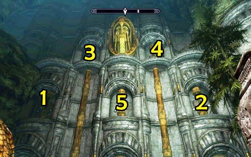 Właściwą kolejność przedstawia powyższy screen - Lost to the Ages (1) | Wspólne zadania poboczne | TES V Skyrim Dawnguard - The Elder Scrolls V: Skyrim - Dawnguard - poradnik do gry