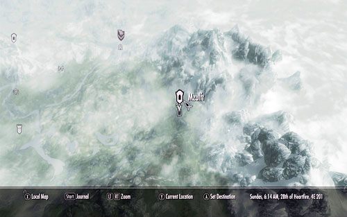 Trzeci fragment ukryto w ruinach Mzulft na południowy-wschód od Windhelm - Lost to the Ages (2) | Wspólne zadania poboczne | TES V Skyrim Dawnguard - The Elder Scrolls V: Skyrim - Dawnguard - poradnik do gry