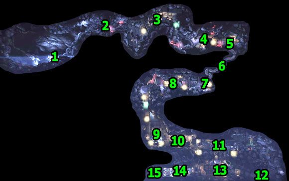 Poglądowa mapa planszy - Podziemia | Unmechanical - Unmechanical - poradnik do gry