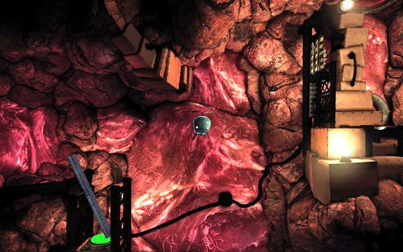 Przedostaniesz się do dalszej części planszy [#6], gdzie przejdziesz przez pole siłowe - Kopalnia | Unmechanical - Unmechanical - poradnik do gry