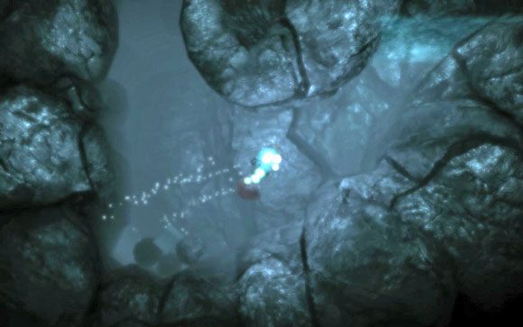 Wleć prosto do wody i zleć na samo dno [#3] - powinieneś znaleźć tam zrzucone przedmioty - Rozrusznik - kontynuacja - MAPA - TUNEL 3 | Rozrusznik -kontynuacja - Unmechanical - poradnik do gry