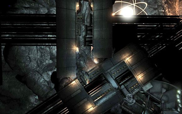 Natrafisz na kilka przemieszczających się ogromnych tłoków, między którymi musisz przelecieć [#8] - Fabryka | Unmechanical - Unmechanical - poradnik do gry