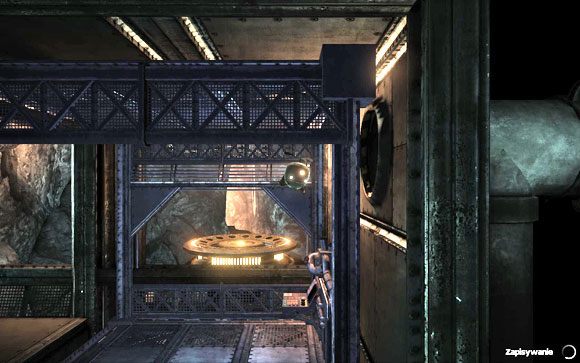 Po zatrzymaniu się windy, wleć do kanału znajdującego się po prawej [#11] - Fabryka | Unmechanical - Unmechanical - poradnik do gry