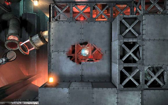 Odblokuje się przejście, do którego możesz wlecieć - Fabryka | Unmechanical - Unmechanical - poradnik do gry