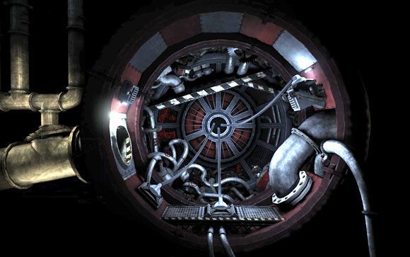 Wewnątrz natrafisz na trzy ogromne wtyczki [#16], które musisz wyciągnąć korzystając z wiązki naprowadzającej - Fabryka | Unmechanical - Unmechanical - poradnik do gry