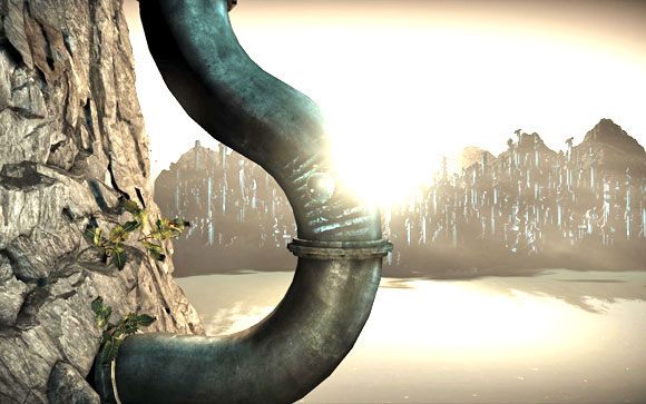 Wpadniesz do wody [#17], po chwili jednak odzyskasz kontrolę nad bohaterem - Fabryka | Unmechanical - Unmechanical - poradnik do gry