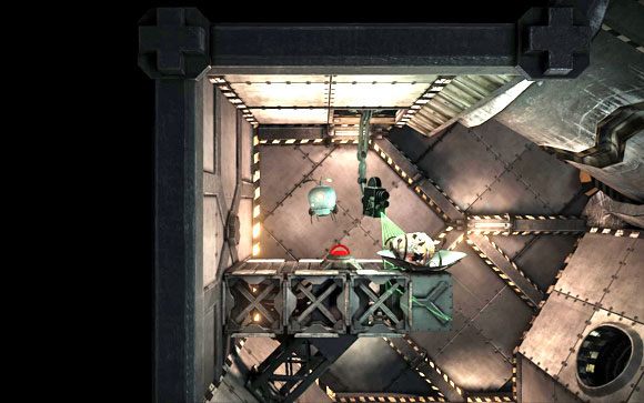 Zabierz go i wróć na górę, lecz tym razem, zamiast wrzucać go do kotła, poleć wyżej [#4] i wrzuć go na tacę - Zakończenie 2 | Zakończenia | Unmechanical - Unmechanical - poradnik do gry