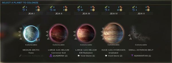 Klikając na dowolną planetę w ekranie kolonizowania (o ile dysponujemy odpowiednią technologią z zakresu kolonizowania planet), stajemy się jej właścicielem - Zajmowanie systemu - Kolonizacja - Endless Space - poradnik do gry