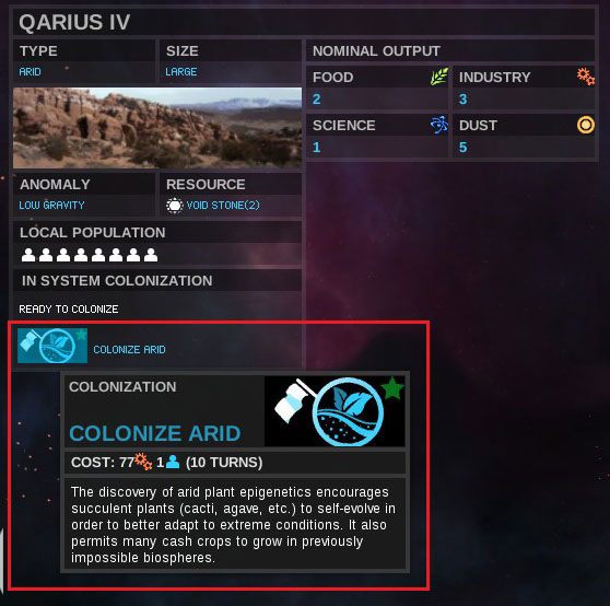 2 - Kolonizacja kolejnej planety układu - Kolonizacja - Endless Space - poradnik do gry