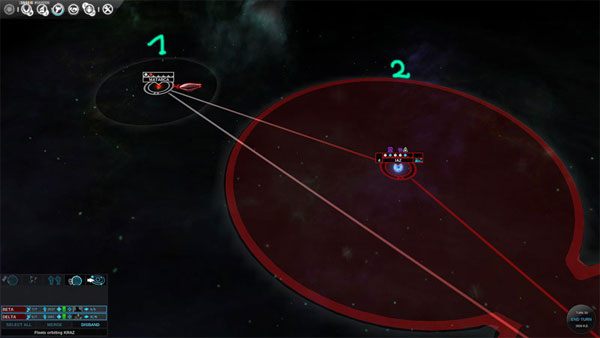 Na powyższym zdjęciu widać te elementy - Wpływ - Działania floty oraz systemów planetarnych na galaktykę - Endless Space - poradnik do gry