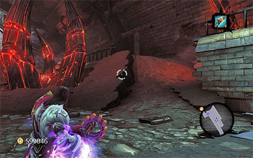 Możesz ruszać na południe, docierając wkrótce do wejścia do podziemnego tunelu - Znajdź drugą część Kostura (2) | Kostur Arafaela | Darksiders 2 - Darksiders 2 - poradnik do gry
