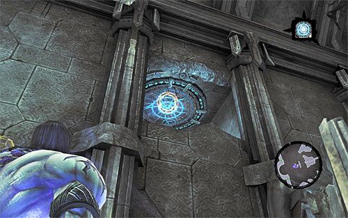 Zlokalizuj teraz pokazany na powyższym screenie portal, który znajduje się w odrębnym pomieszczeniu - Odszukaj skrybę - koniec | Skaza herezji | Darksiders 2 - Darksiders 2 - poradnik do gry