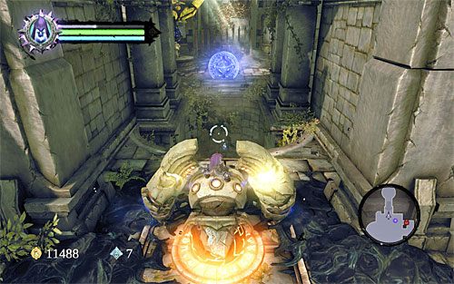 Przed Tobą nowa zagadka i musisz ją rozpocząć od zniszczenia południowych żółtych tworów - Zbudź konstrukta (1) | Wiara góry przenosi | Darksiders 2 - Darksiders 2 - poradnik do gry