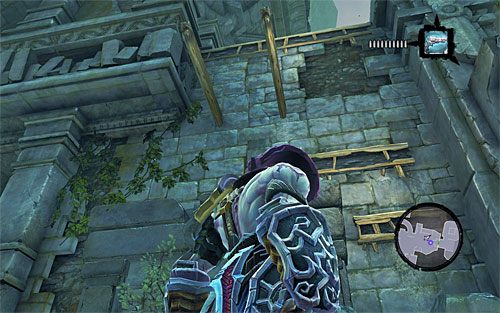 Dokładnie rozejrzyj się teraz po zabezpieczonym obszarze - Zakątek - odszukanie i eksploracja centralnego obszaru lochu | DODATKOWE LOKACJE - Darksiders 2 - poradnik do gry
