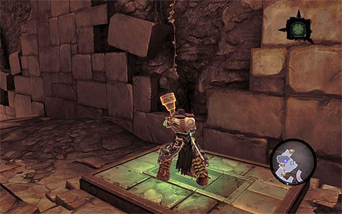 Do rozwiązania czeka tu dość skomplikowana zagadka - Zakątek - eksploracja dolnych poziomów lochu | DODATKOWE LOKACJE - Darksiders 2 - poradnik do gry