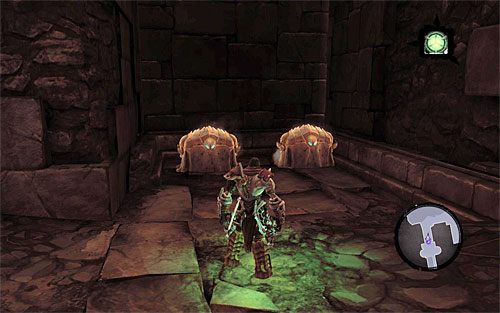 Pozostań w miejscu, w którym znajdowała się skrzynia - Zakątek - eksploracja dolnych poziomów lochu | DODATKOWE LOKACJE - Darksiders 2 - poradnik do gry