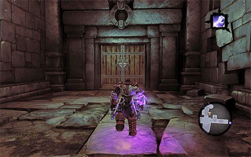 Zauważ, że znalazłeś się w pobliżu centralnego pomieszczenia lochu - Szrama - zdobycie i wykorzystanie szkieletowego klucza | DODATKOWE LOKACJE - Darksiders 2 - poradnik do gry